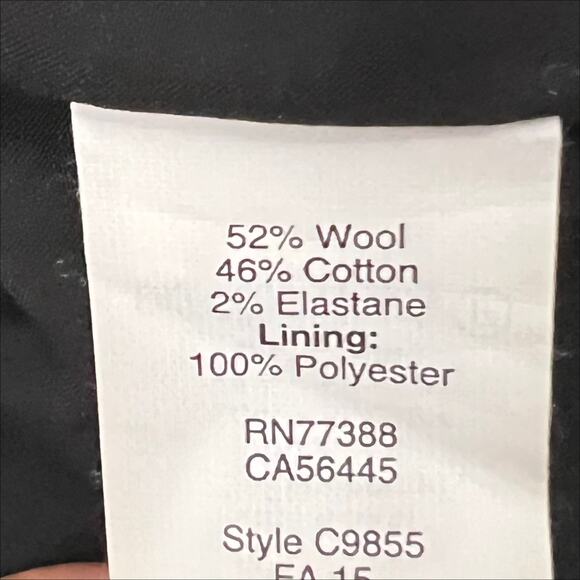 Madewell Gray Striped Asymmetrical Wool/Cotton Skirt Size 0 - Picture 8 of 9